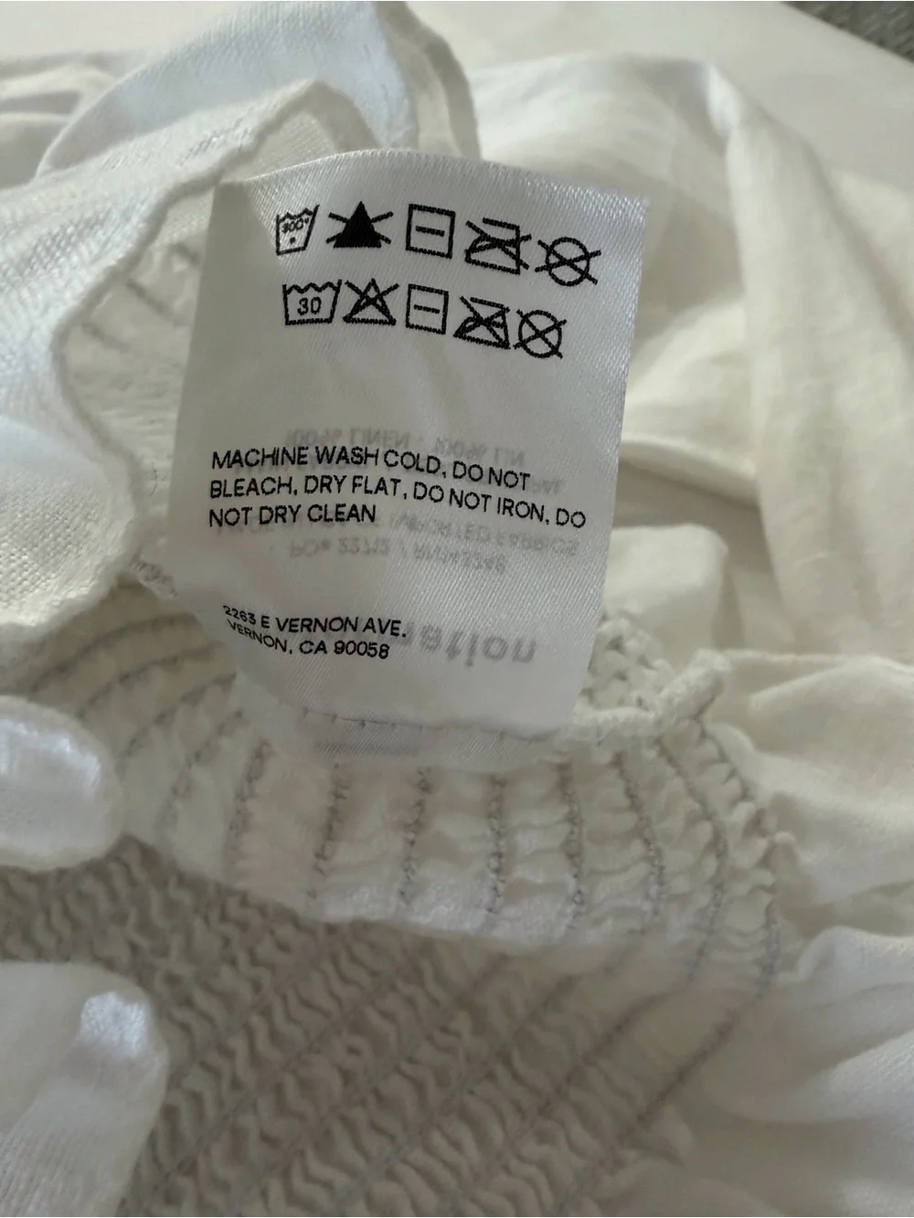 Reformation Women's XS White Linen Smocked Puff Sleeve Crop Top NWOT Coquette